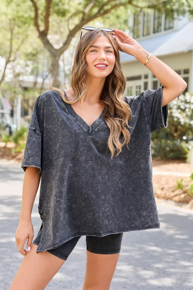 Britton Black Oversized Tee sold by Pink Lily product image thumbnail 2