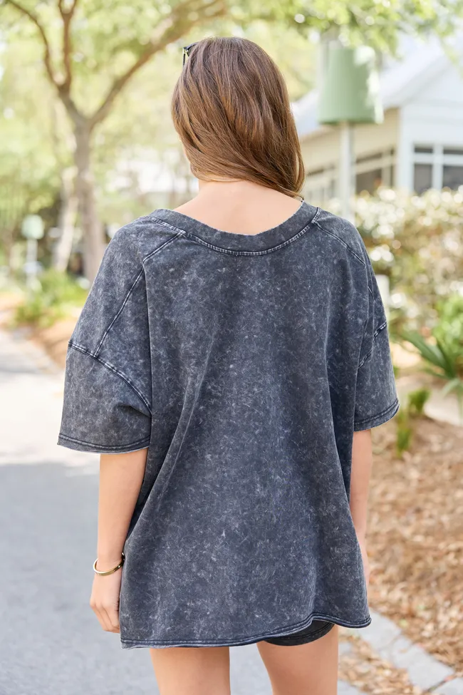 Britton Black Oversized Tee sold by Pink Lily product image thumbnail 4