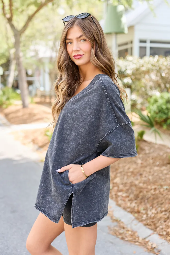 Britton Black Oversized Tee sold by Pink Lily product image thumbnail 3