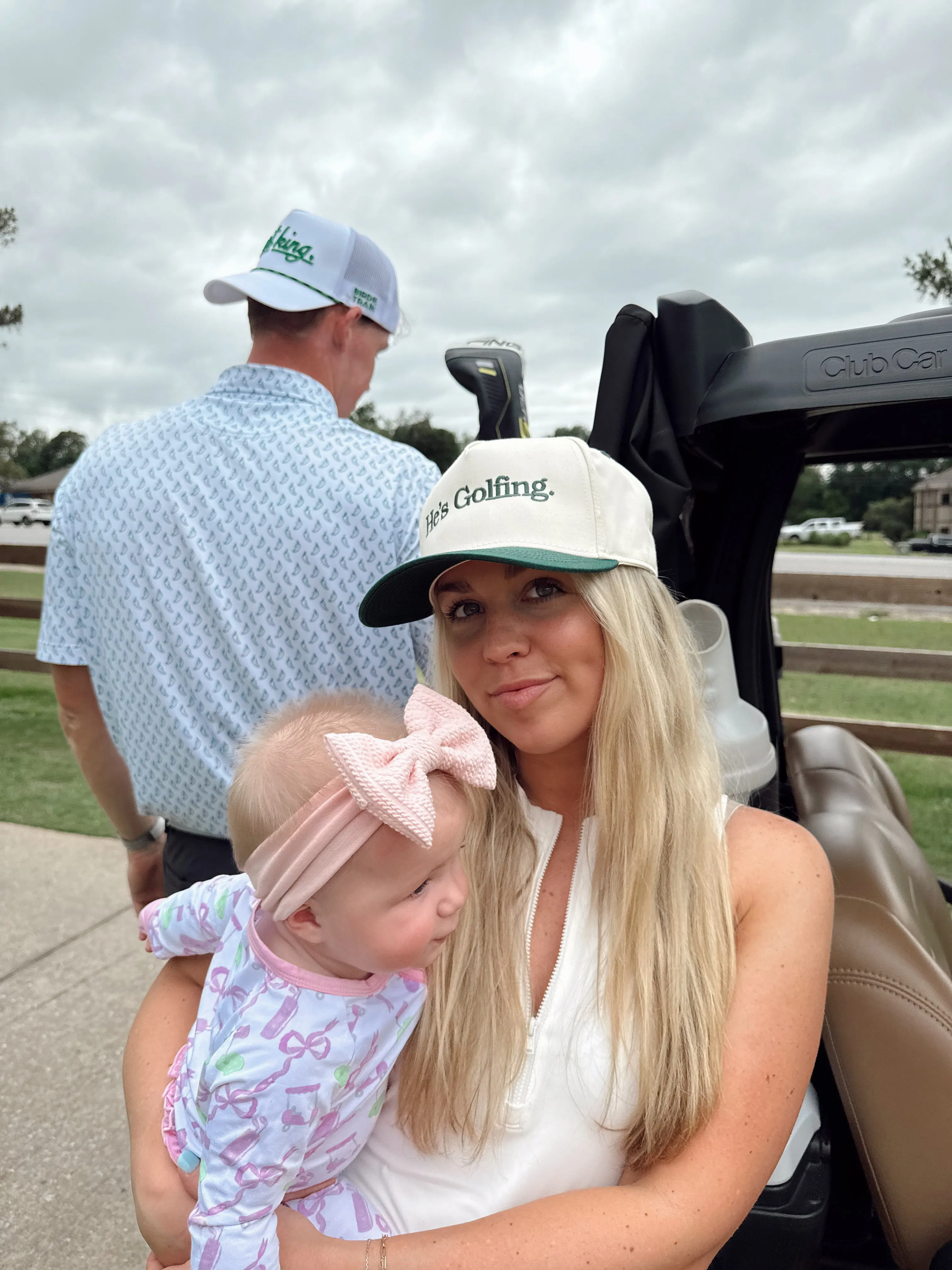 KenzKustomz Green Vintage Trucker Hat - He's Golfing sold by Pink Lily product image thumbnail 3