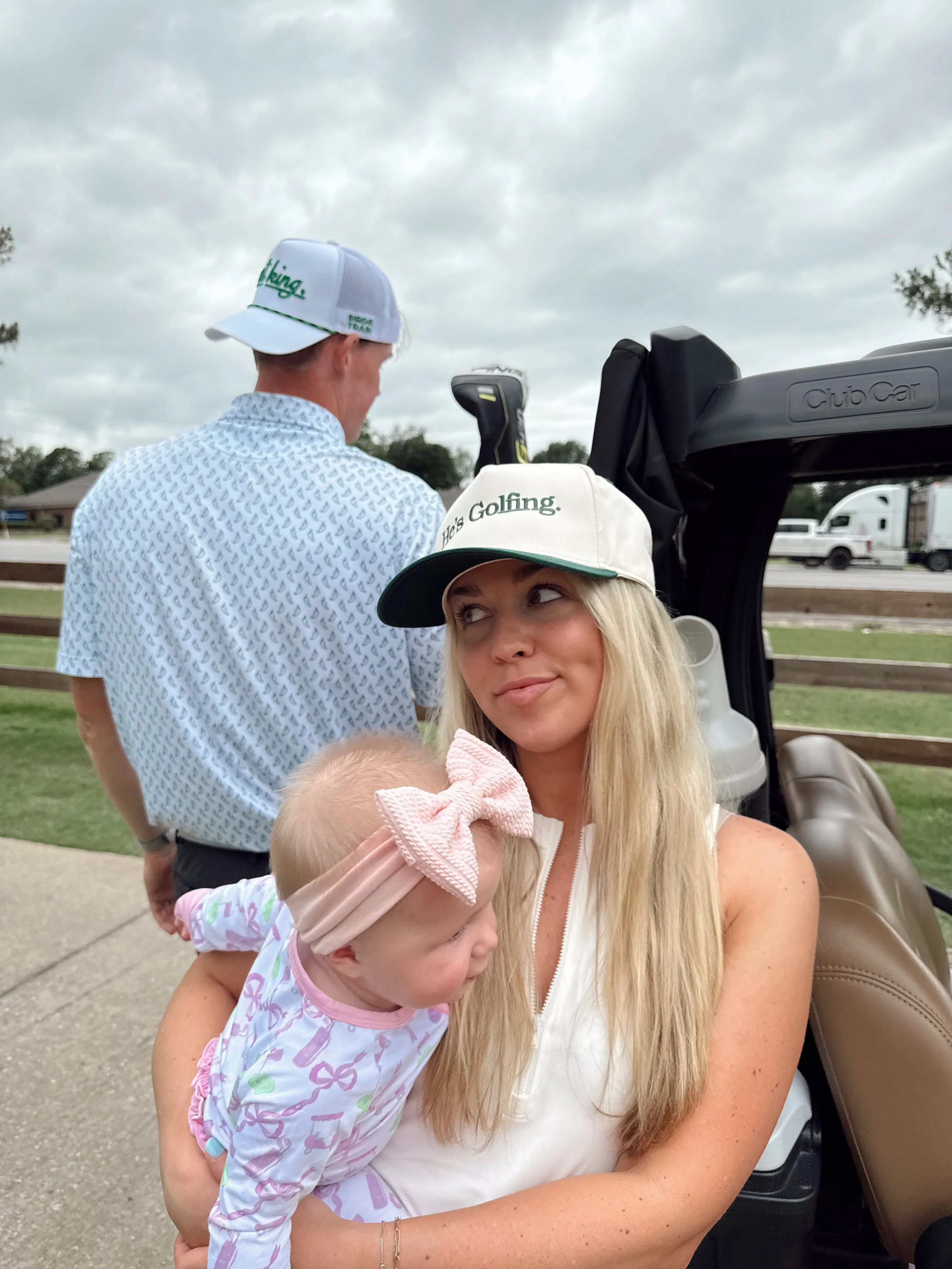 KenzKustomz Green Vintage Trucker Hat - He's Golfing sold by Pink Lily product image thumbnail 4