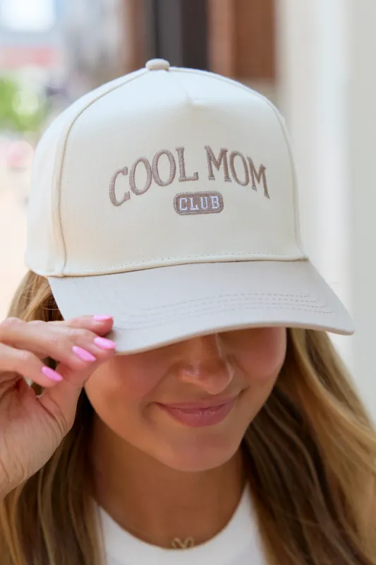 Cool Mom Beige Trucker Hat made by D&Y