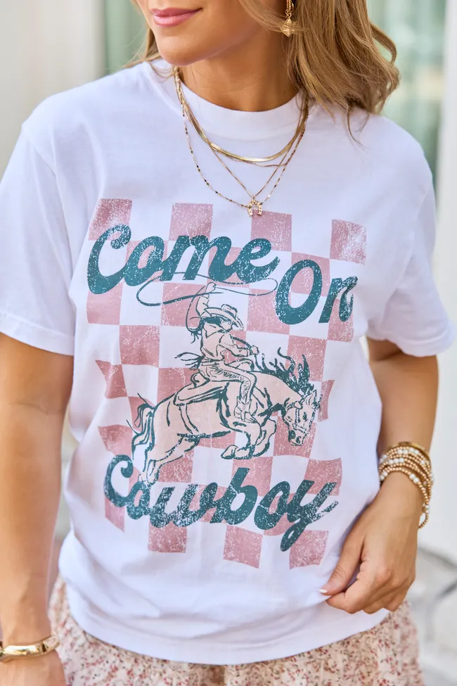 Come On Cowboy White Graphic Tee sold by Pink Lily product image thumbnail 2