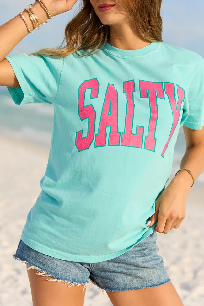 Salty Block Mint Graphic Tee sold by Pink Lily product image thumbnail 2