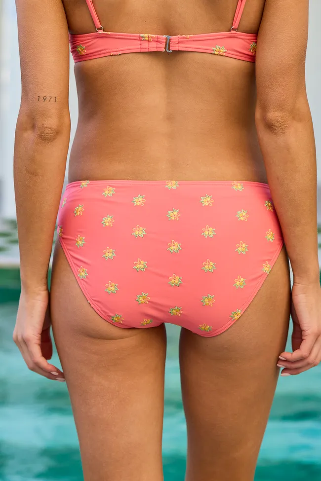 Ocean Spritz Coral Floral Hipster Bikini Bottom sold by Pink Lily product image thumbnail 5