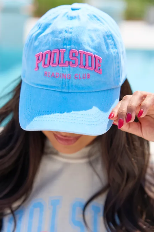Poolside Reading Blue Baseball Hat DOORBUSTER made by D&Y