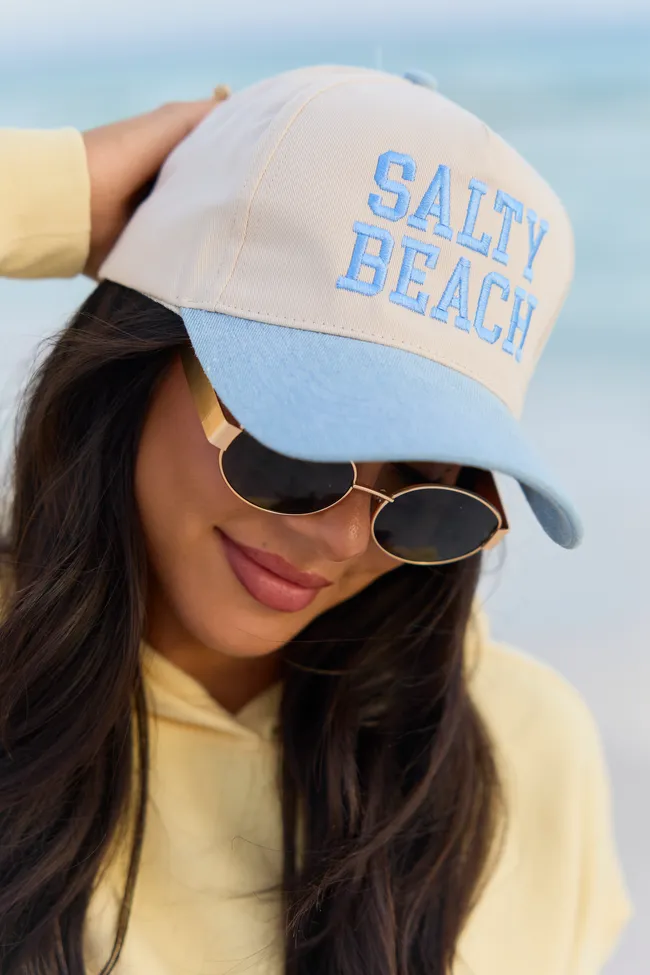 Salty Beach Blue Trucker Hat sold by Pink Lily