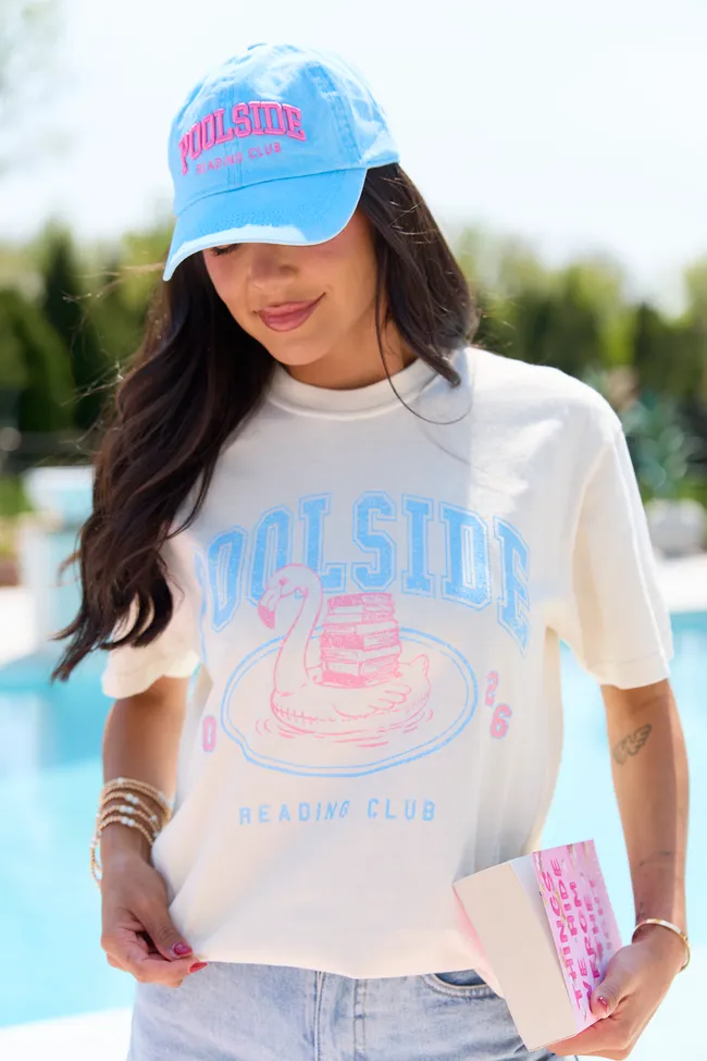 Poolside Reading Club Ivory Graphic Tee sold by Pink Lily product image thumbnail 3