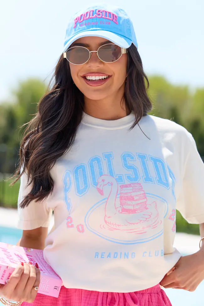 Poolside Reading Club Ivory Graphic Tee sold by Pink Lily product image thumbnail 2
