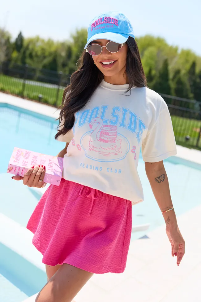 Poolside Reading Club Ivory Graphic Tee sold by Pink Lily product image thumbnail 4