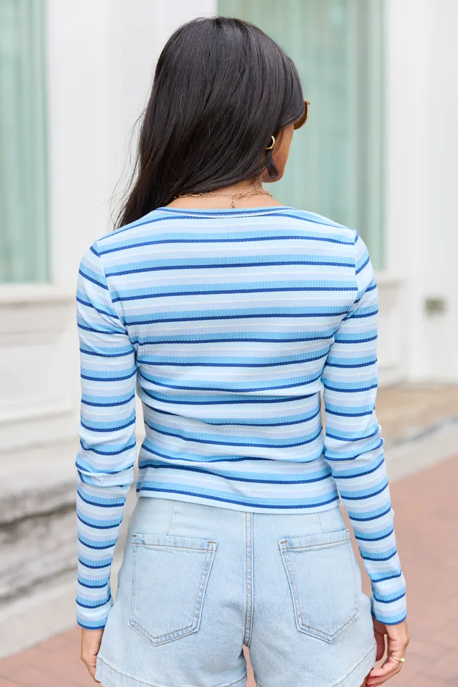 Mynzi Blue Striped Top sold by Pink Lily product image thumbnail 5