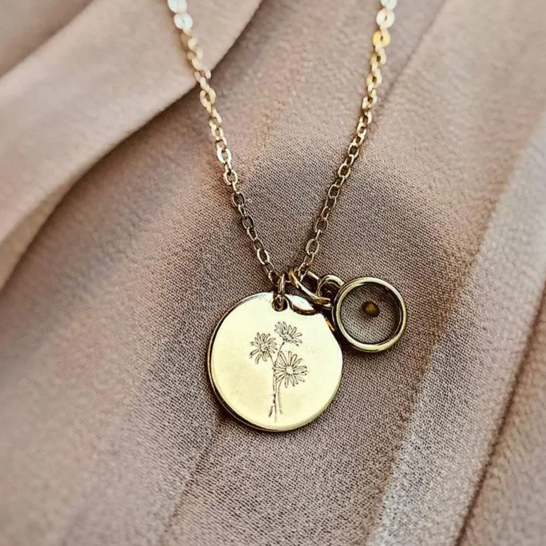 Daisy Necklace with Mustard Seed sold by Pink Lily product image thumbnail 2