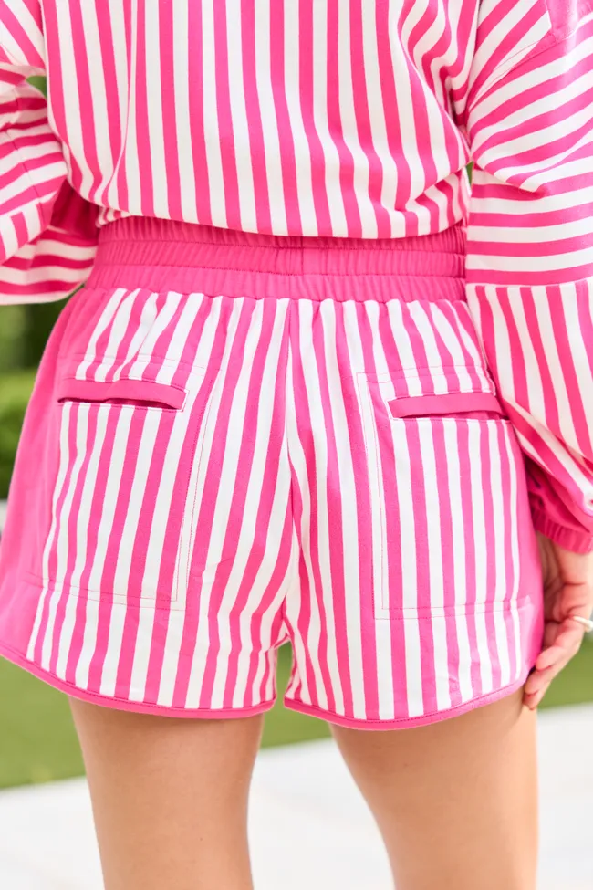 Mallory Pink Striped Shorts sold by Pink Lily product image thumbnail 5