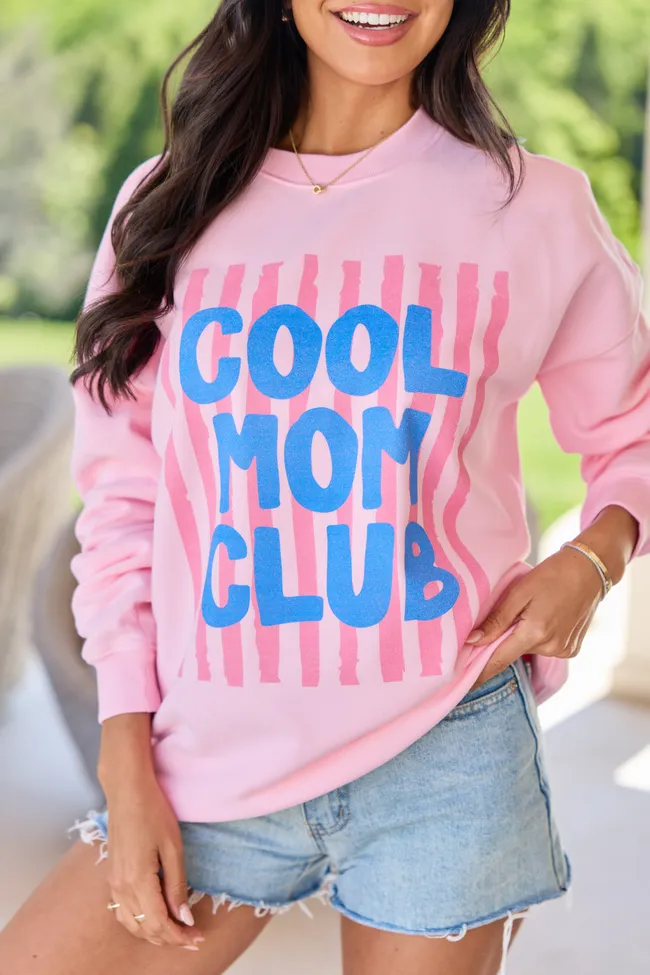 Cool Mom Club Light Pink Graphic Sweatshirt sold by Pink Lily product image thumbnail 2