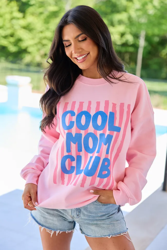 Cool Mom Club Light Pink Graphic Sweatshirt sold by Pink Lily product image thumbnail 3