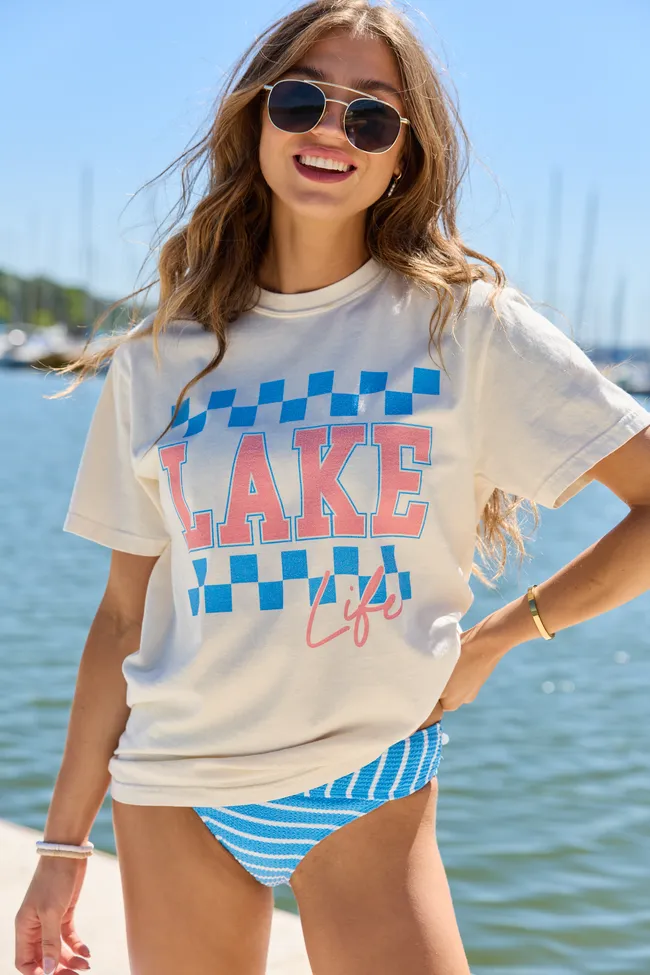 Lake Life Ivory Graphic Tee sold by Pink Lily product image thumbnail 3