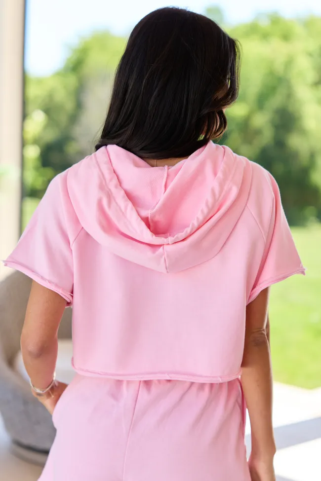 Everly Pink Cropped Hoodie sold by Pink Lily product image thumbnail 4