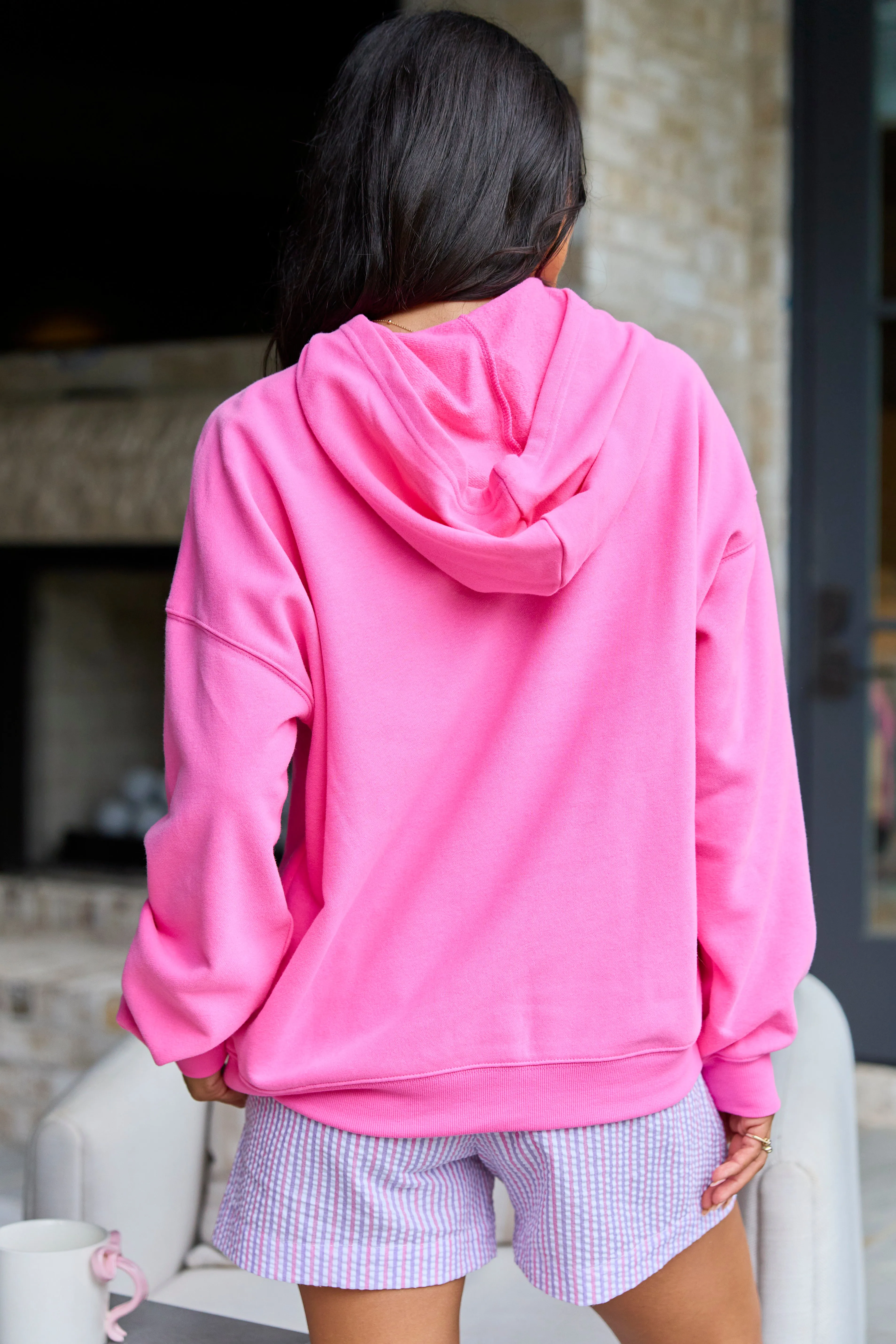Sunshine And Coffee Pink Graphic Hoodie sold by Pink Lily product image thumbnail 4