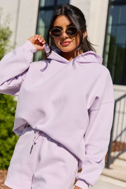 Everyday Ease Purple Hoodie made by Pink Lily