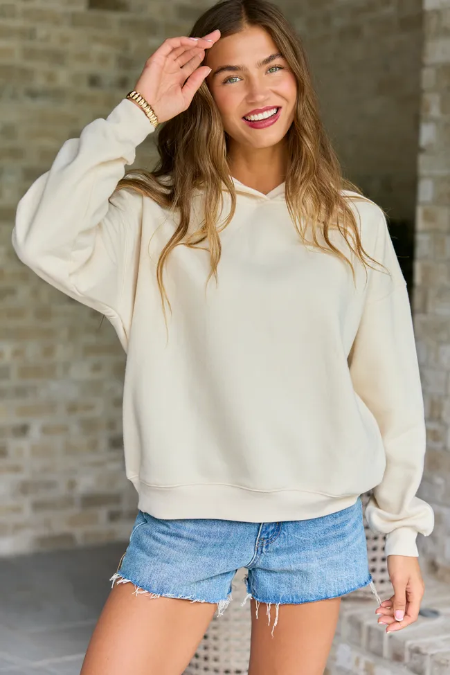 Everyday Ease Cream Hoodie sold by Pink Lily product image thumbnail 3
