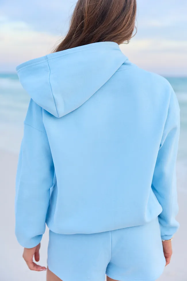 Everyday Ease Light Blue Hoodie sold by Pink Lily product image thumbnail 3