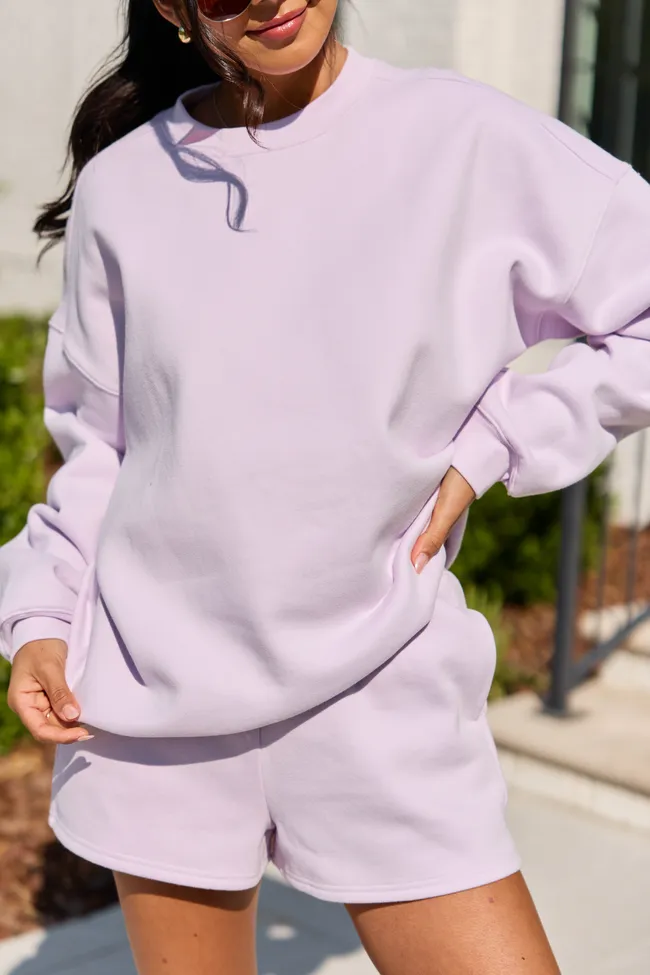 Everyday Ease Purple Fleece Shorts sold by Pink Lily product image thumbnail 2