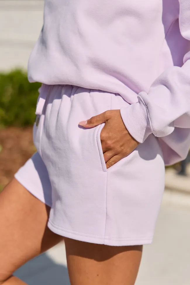 Everyday Ease Purple Fleece Shorts sold by Pink Lily product image thumbnail 4