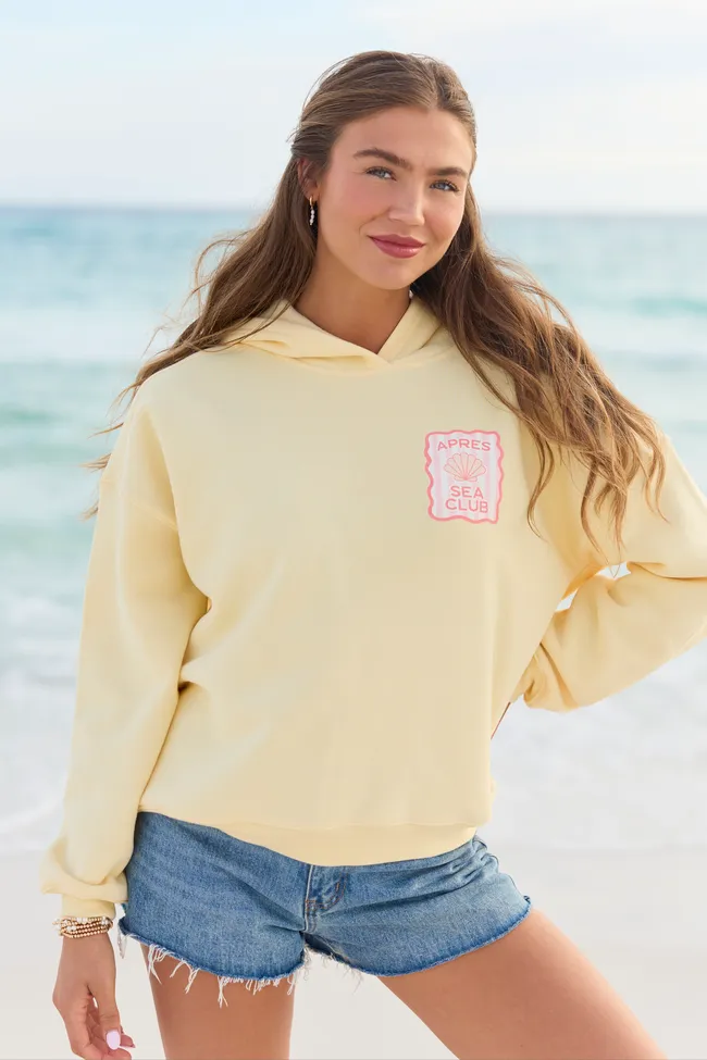 Apres Sea Club Yellow Graphic Hoodie sold by Pink Lily product image thumbnail 2