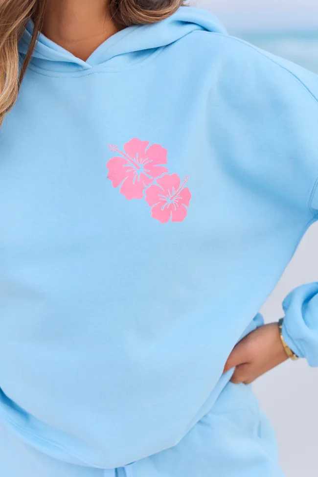 Feels Like A Summer Night Light Blue Graphic Hoodie sold by Pink Lily product image thumbnail 3
