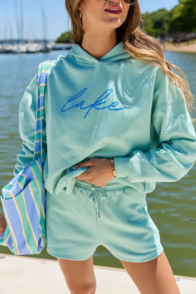 Lake Script Mint Graphic Hoodie sold by Pink Lily product image thumbnail 3