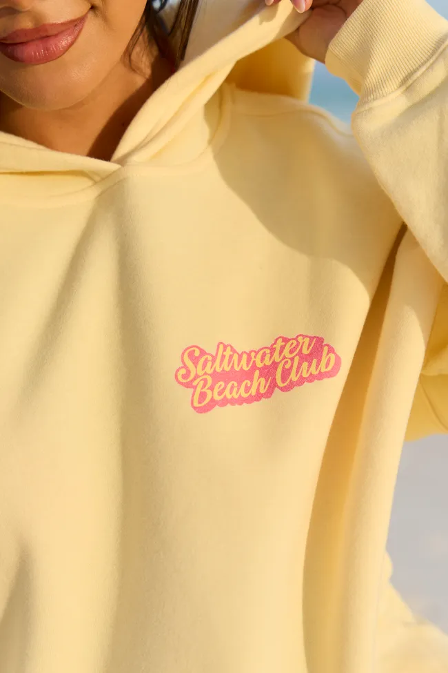 Saltwater Beach Club Yellow Graphic Hoodie sold by Pink Lily product image thumbnail 3