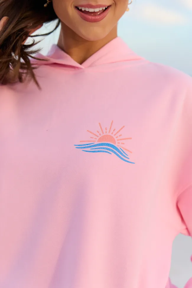 Take Me To The Beach Light Pink Graphic Hoodie sold by Pink Lily product image thumbnail 3