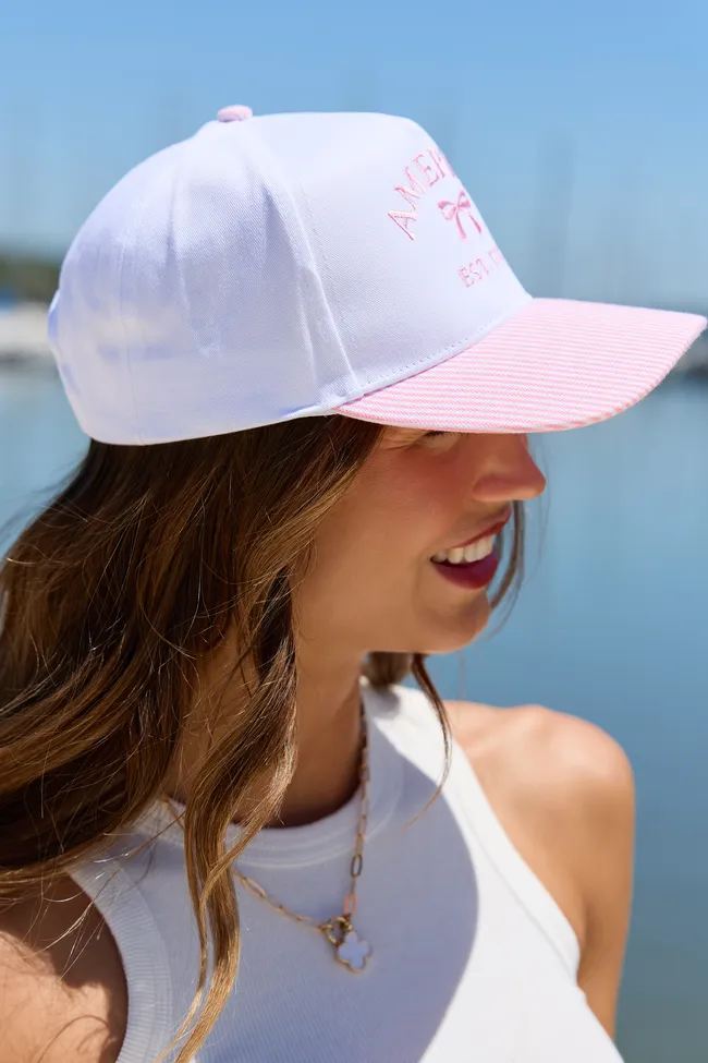 Pink Striped America Hat sold by Pink Lily product image thumbnail 3
