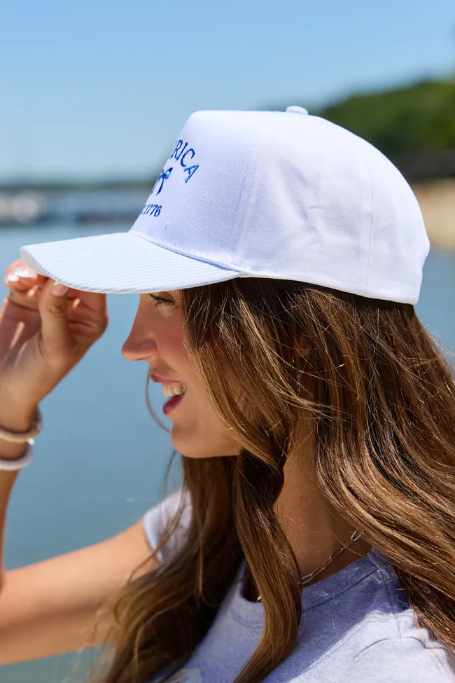 Blue Striped America Bow Hat sold by Pink Lily product image thumbnail 3