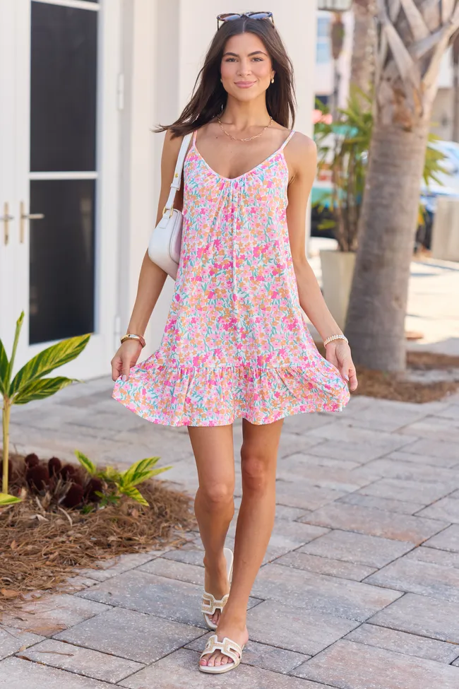 Linda Orange Floral Dress sold by Pink Lily product image thumbnail 2