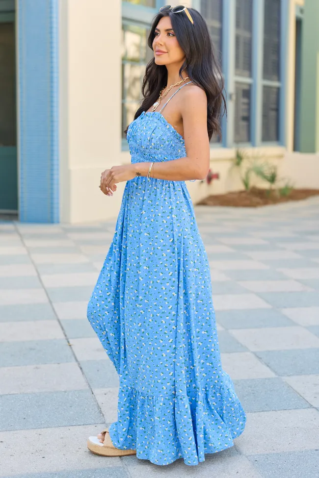 Madeline Blue Daisy Maxi Dress sold by Pink Lily product image thumbnail 5