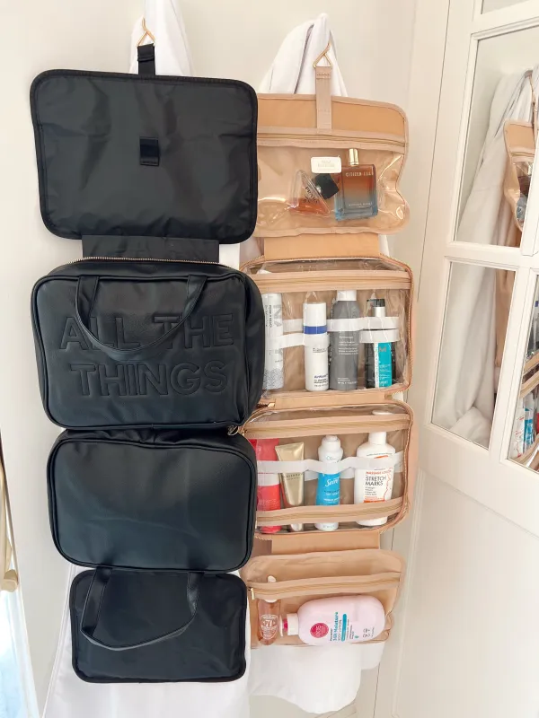 All The Things - Leather Hanging Bag made by Pink Lily