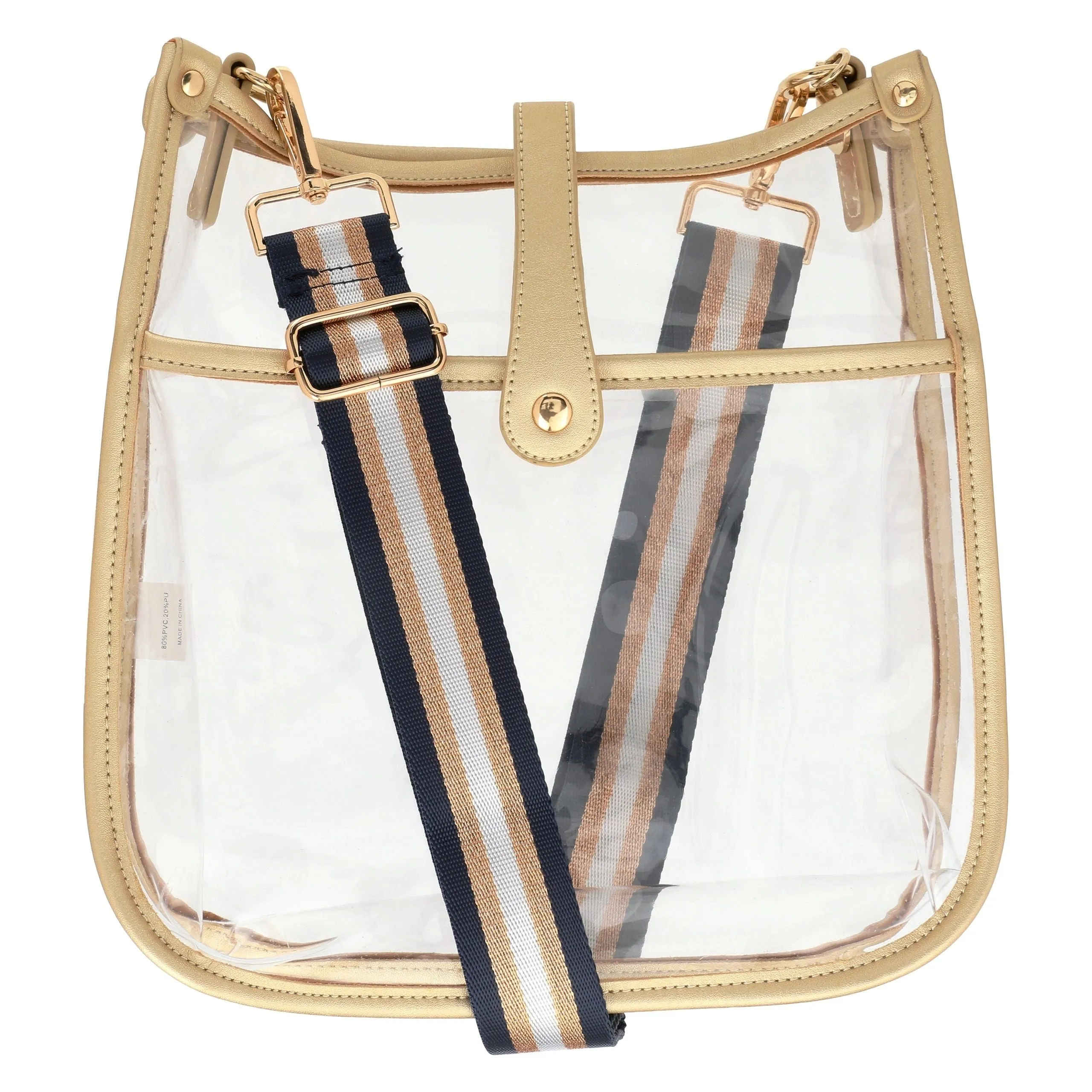 Milly Kate Clear Crossbody Bag - Gold sold by Pink Lily product image thumbnail 3