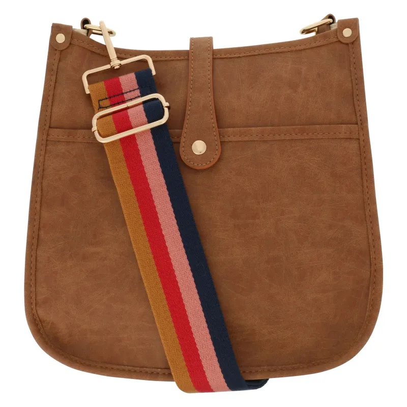Milly Kate Crossbody Bag - Weathered Brown made by Pink Lily