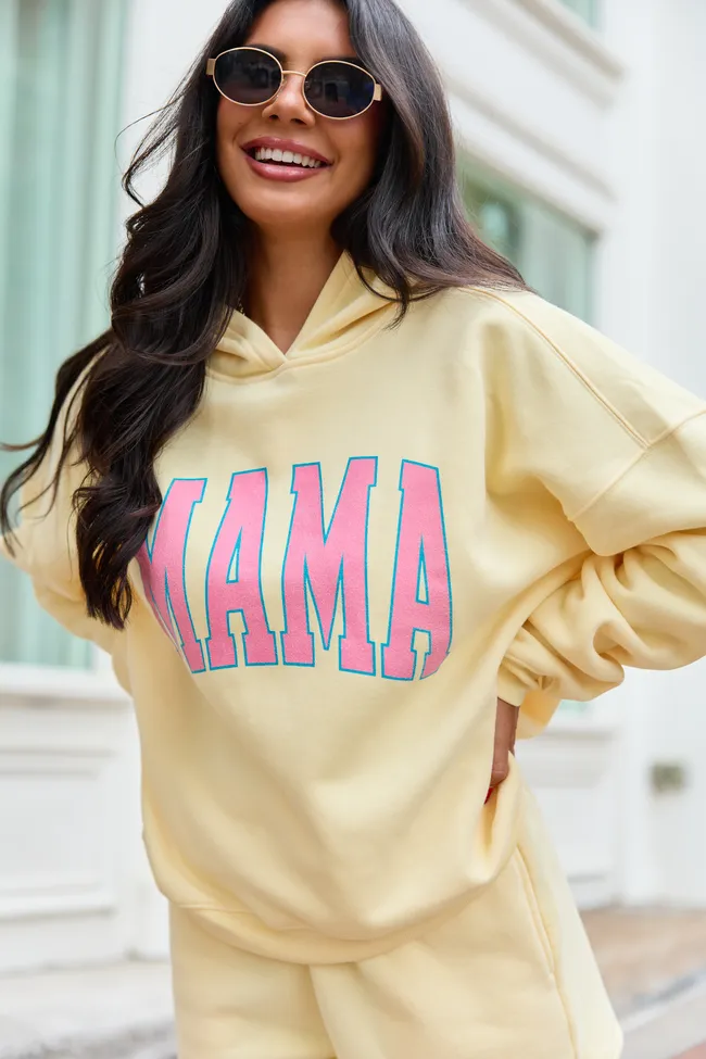Mama Block Yellow Graphic Hoodie sold by Pink Lily product image thumbnail 3