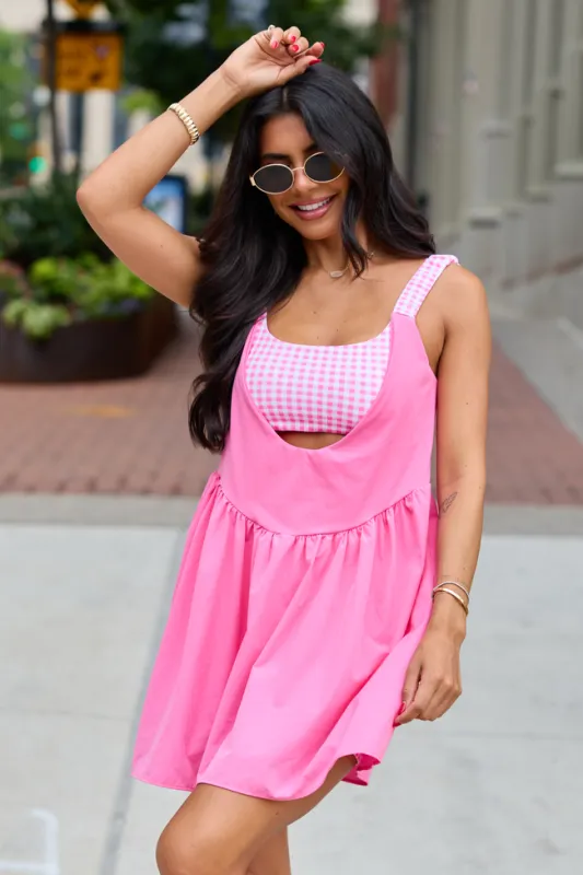 Fresh Pace Bubblegum Pink Gingham Dress made by Kimberly C