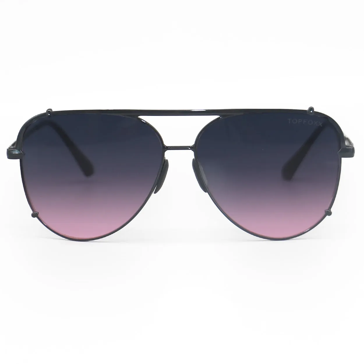 TopFoxx Cristina - Tangle Free - Faded Purple & Pink Aviator Sunglasses sold by Pink Lily product image thumbnail 3