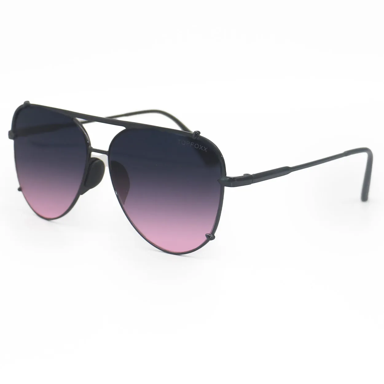 TopFoxx Cristina - Tangle Free - Faded Purple & Pink Aviator Sunglasses sold by Pink Lily product image thumbnail 4