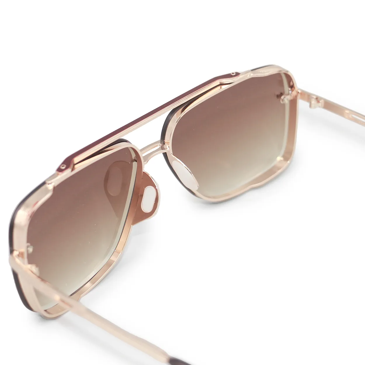 TopFoxx Smaller Bella Coffee - Tangle Free Aviator Sunglasses sold by Pink Lily product image thumbnail 5