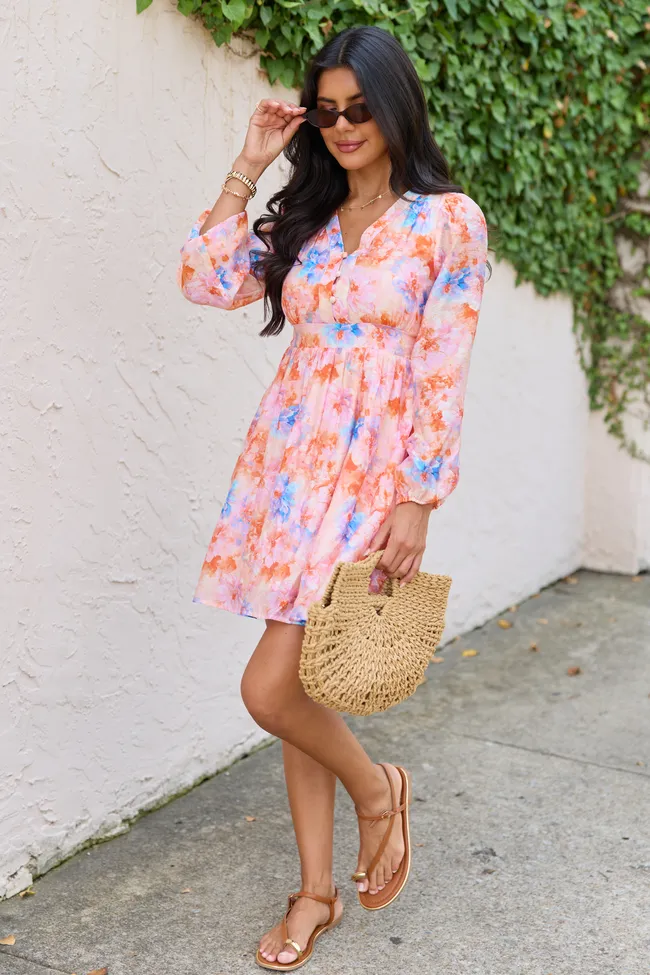 Wildflower Dream Floral Long Sleeve Dress sold by Pink Lily product image thumbnail 2