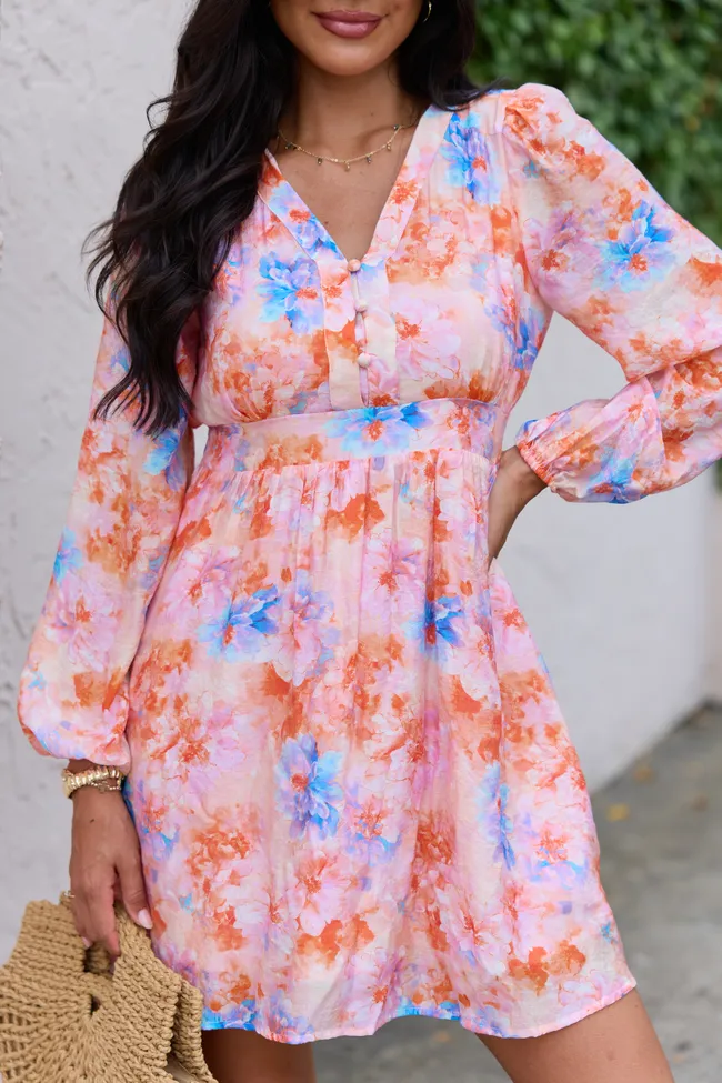 Wildflower Dream Floral Long Sleeve Dress sold by Pink Lily product image thumbnail 3