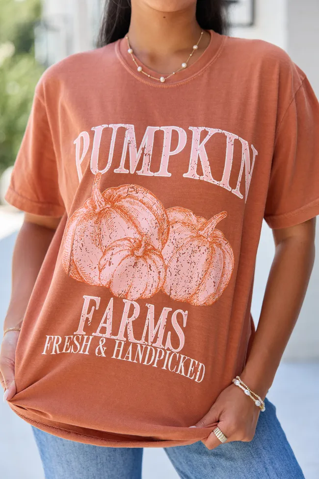 Pumpkin Farms Rust Graphic Tee sold by Pink Lily product image thumbnail 2