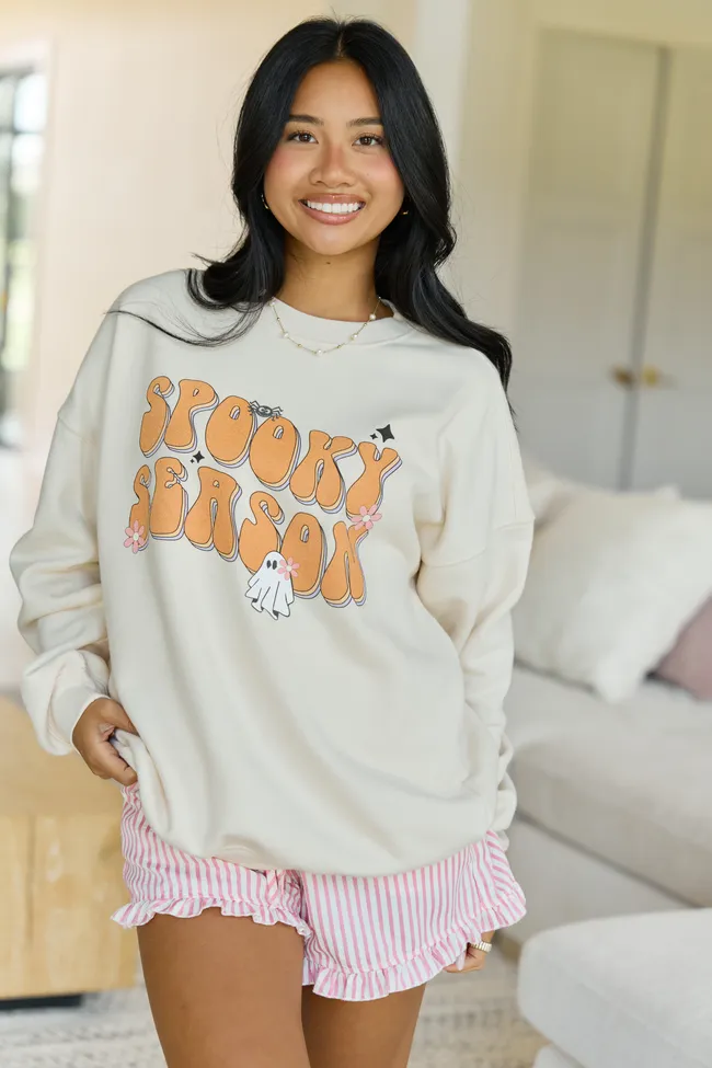 Spooky Season Cream Graphic Sweatshirt sold by Pink Lily product image thumbnail 3