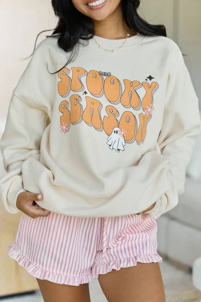 Spooky Season Cream Graphic Sweatshirt sold by Pink Lily product image thumbnail 2
