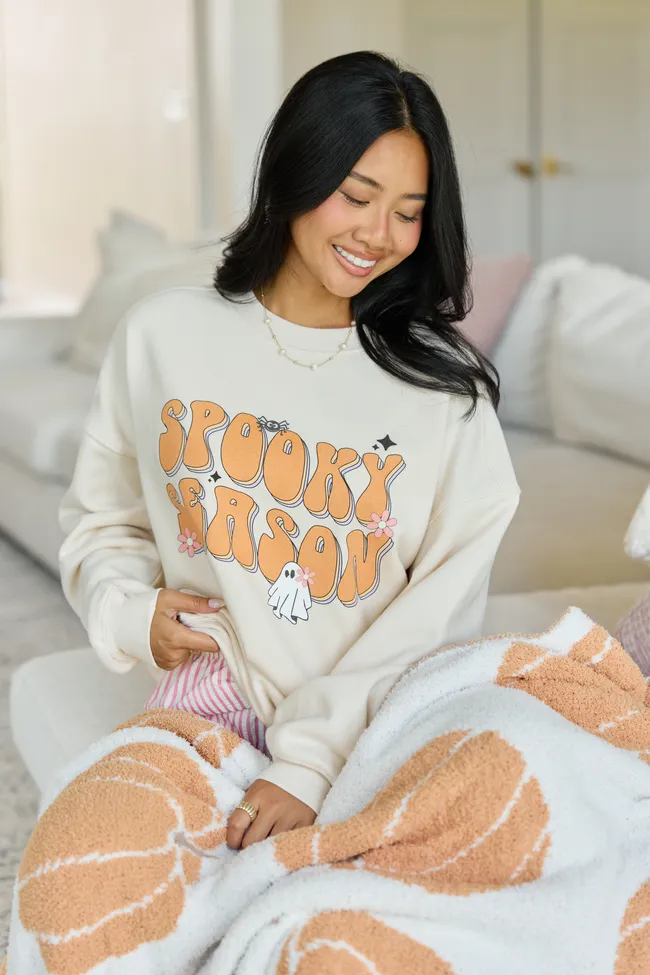 Spooky Season Cream Graphic Sweatshirt sold by Pink Lily product image thumbnail 5